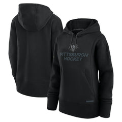 NHL Black Pittsburgh Penguins Fanatics Women's Authentic Pro Road Pullover Hoodie