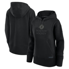 NHL Black Boston Bruins Fanatics Women's Authentic Pro Road Pullover Hoodie