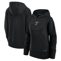 NHL Black St. Louis Blues Fanatics Women's Authentic Pro Road Pullover Hoodie