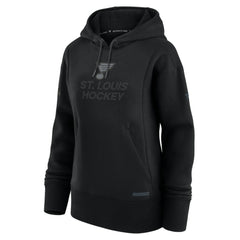 NHL Black St. Louis Blues Fanatics Women's Authentic Pro Road Pullover Hoodie