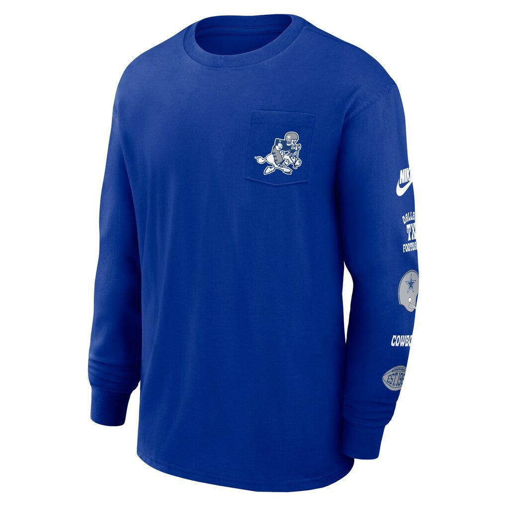 Rewind Heavy Max90 Pocket Long Sleeve T-Shirt - Dallas Cowboys