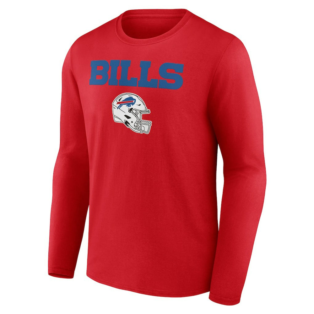 Josh Allen  Team Wordmark Player Name & Number Long Sleeve T-Shirt - Buffalo Bills