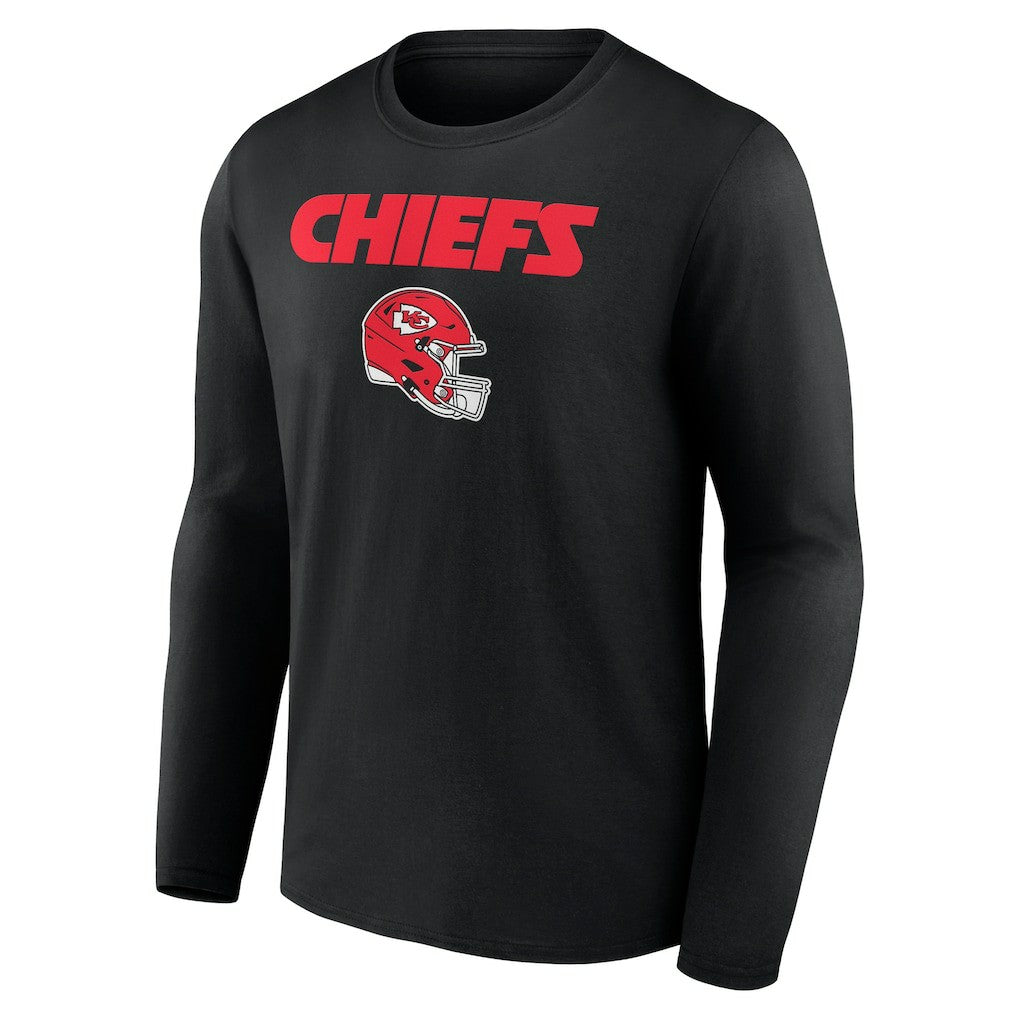 Travis Kelce  Team Wordmark Player Name & Number Long Sleeve T-Shirt - Kansas City Chiefs