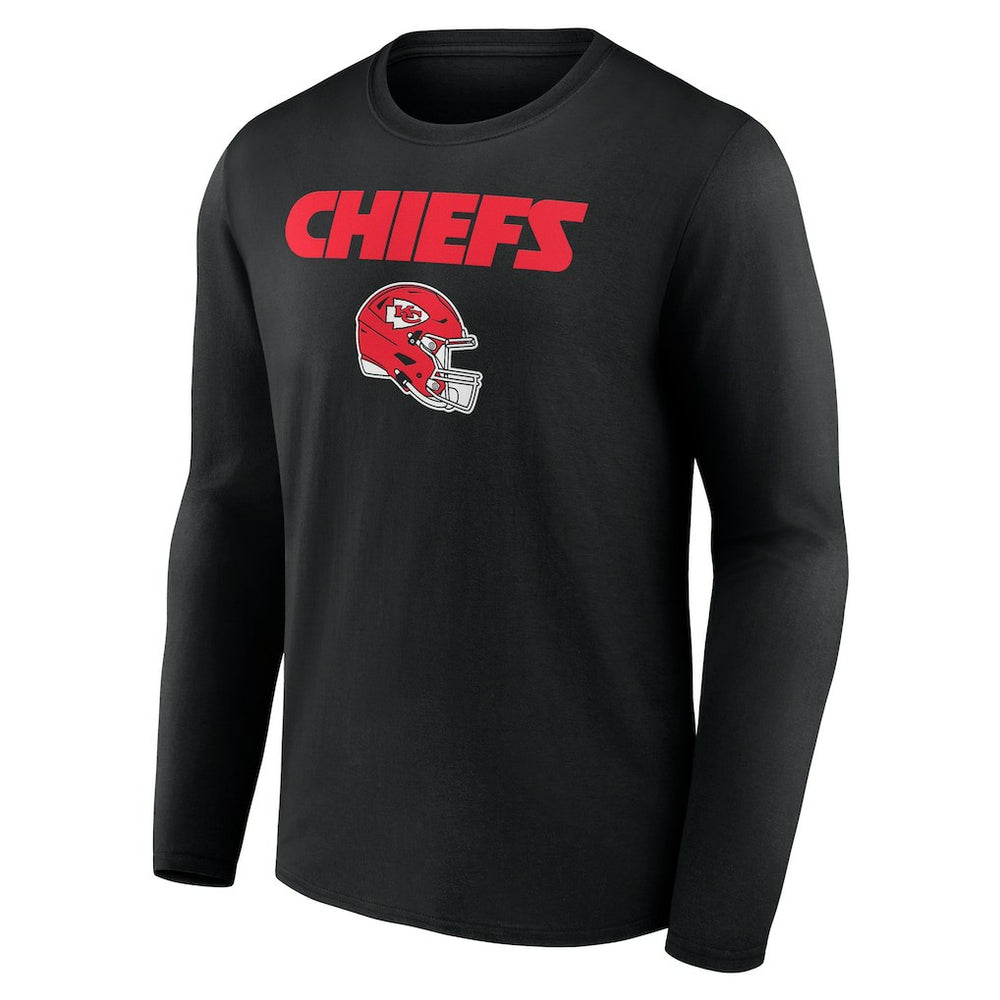 Travis Kelce  Team Wordmark Player Name & Number Long Sleeve T-Shirt - Kansas City Chiefs