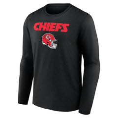 Travis Kelce  Team Wordmark Player Name & Number Long Sleeve T-Shirt - Kansas City Chiefs