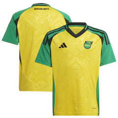 Jamaica National Team Youth 2024 Home Replica Jersey - Adidas Yellow