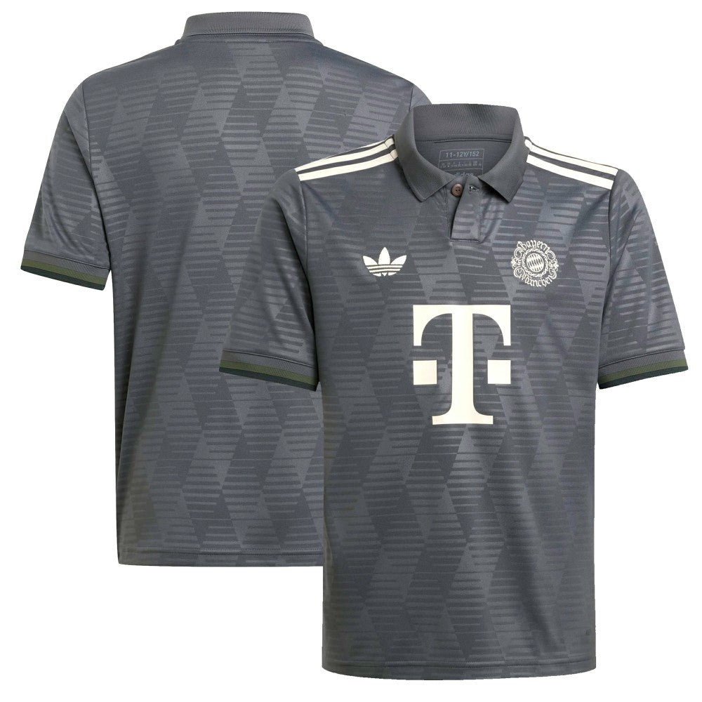 Bayern Munich Youth 2024/25 Wiesn Replica Jersey - Adidas Gray