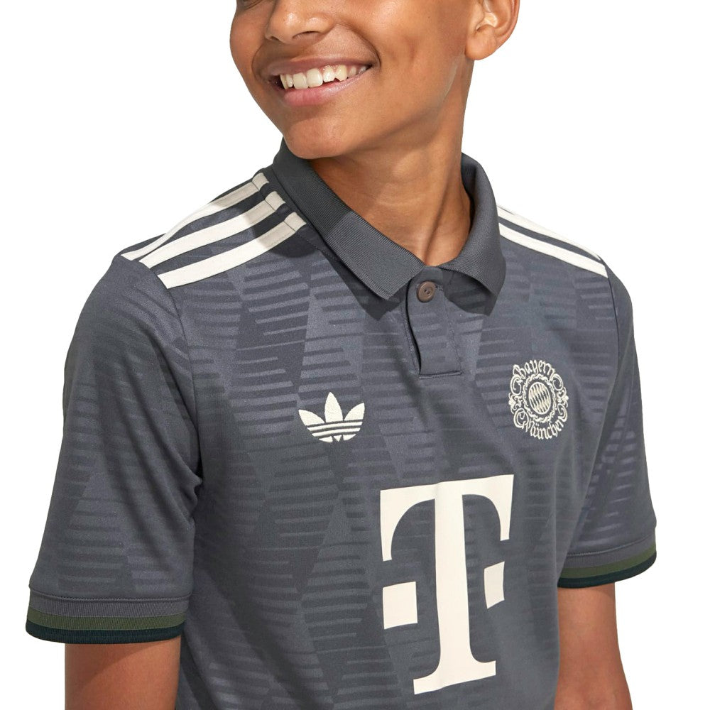 Bayern Munich Youth 2024/25 Wiesn Replica Jersey - Adidas Gray