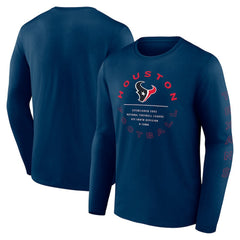 Stat Sheet Long Sleeve T-Shirt - Houston Texans