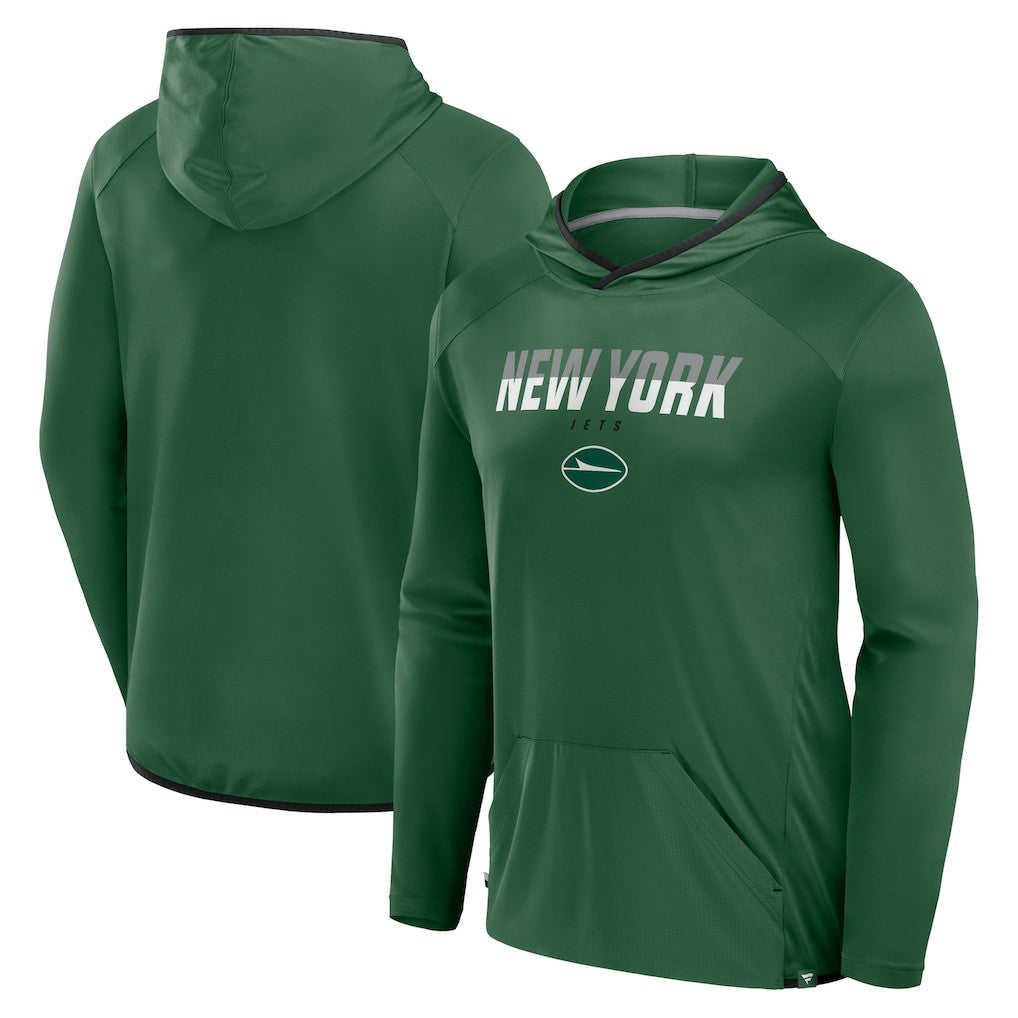 Transitional Defender Hoodie Long Sleeve T-Shirt - New York Jets