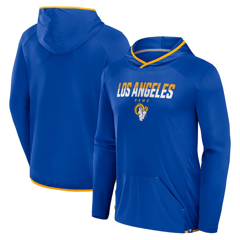 Transitional Defender Hoodie Long Sleeve T-Shirt - Los Angeles Rams