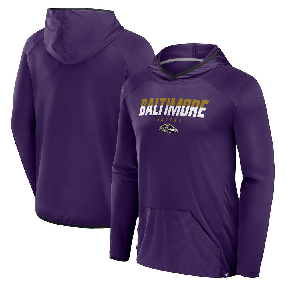 Transitional Defender Hoodie Long Sleeve T-Shirt - Baltimore Ravens
