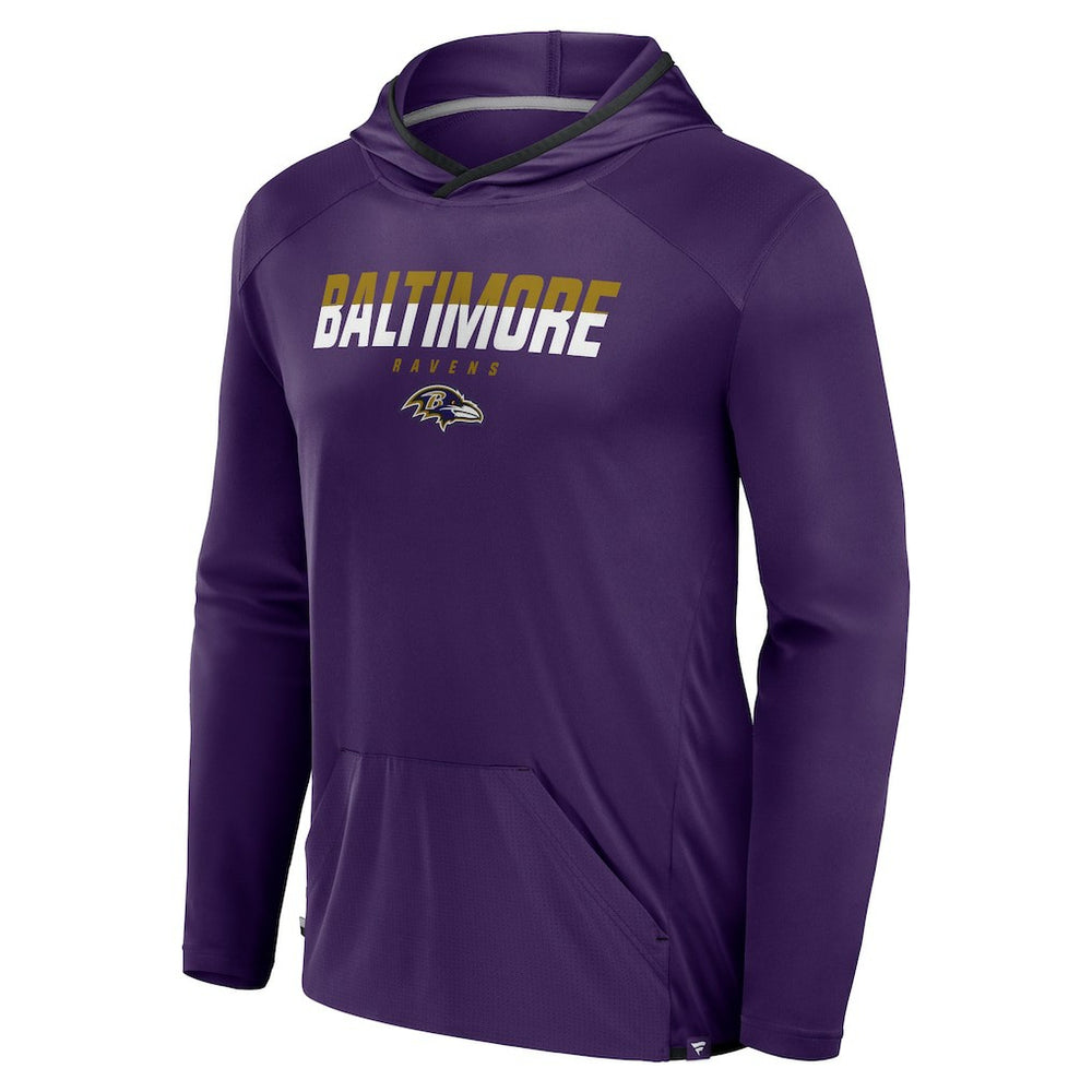 Transitional Defender Hoodie Long Sleeve T-Shirt - Baltimore Ravens