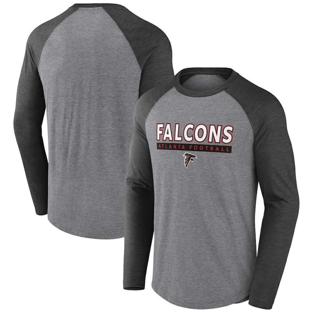 Tri-Blend Raglan Long Sleeve T-Shirt - Atlanta Falcons