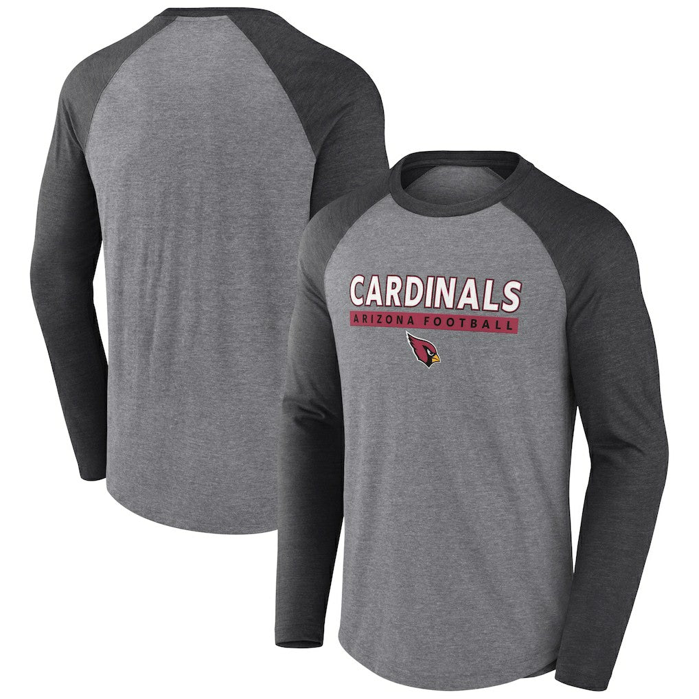 Tri-Blend Raglan Long Sleeve T-Shirt - Arizona Cardinals