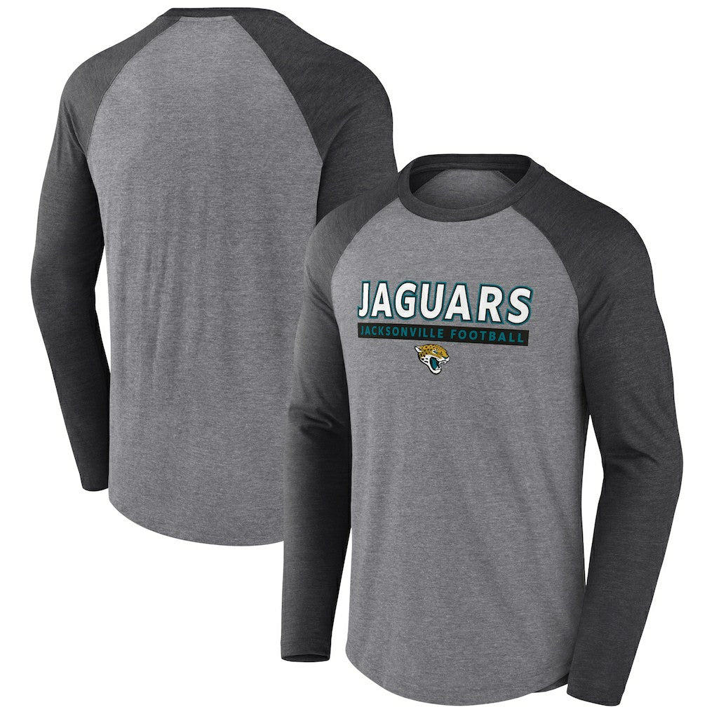Tri-Blend Raglan Long Sleeve T-Shirt - Jacksonville Jaguars