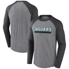 Tri-Blend Raglan Long Sleeve T-Shirt - Jacksonville Jaguars