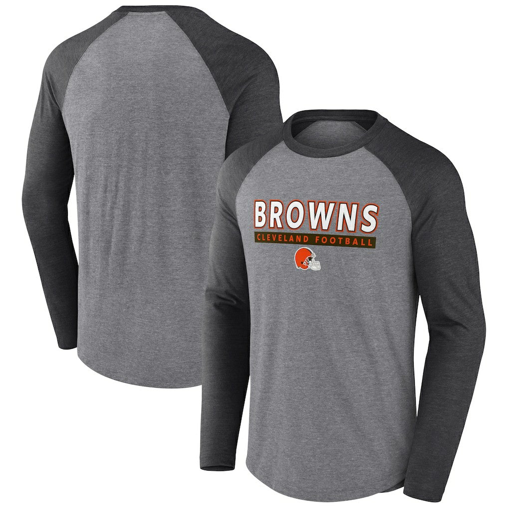 Tri-Blend Raglan Long Sleeve T-Shirt - Cleveland Browns