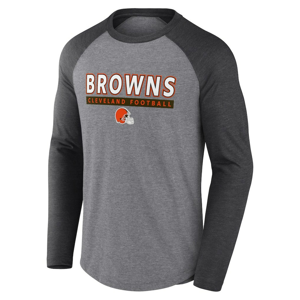 Tri-Blend Raglan Long Sleeve T-Shirt - Cleveland Browns