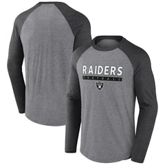 Tri-Blend Raglan Long Sleeve T-Shirt - Las Vegas Raiders