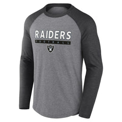 Tri-Blend Raglan Long Sleeve T-Shirt - Las Vegas Raiders