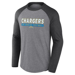 Tri-Blend Raglan Long Sleeve T-Shirt - Los Angeles Chargers