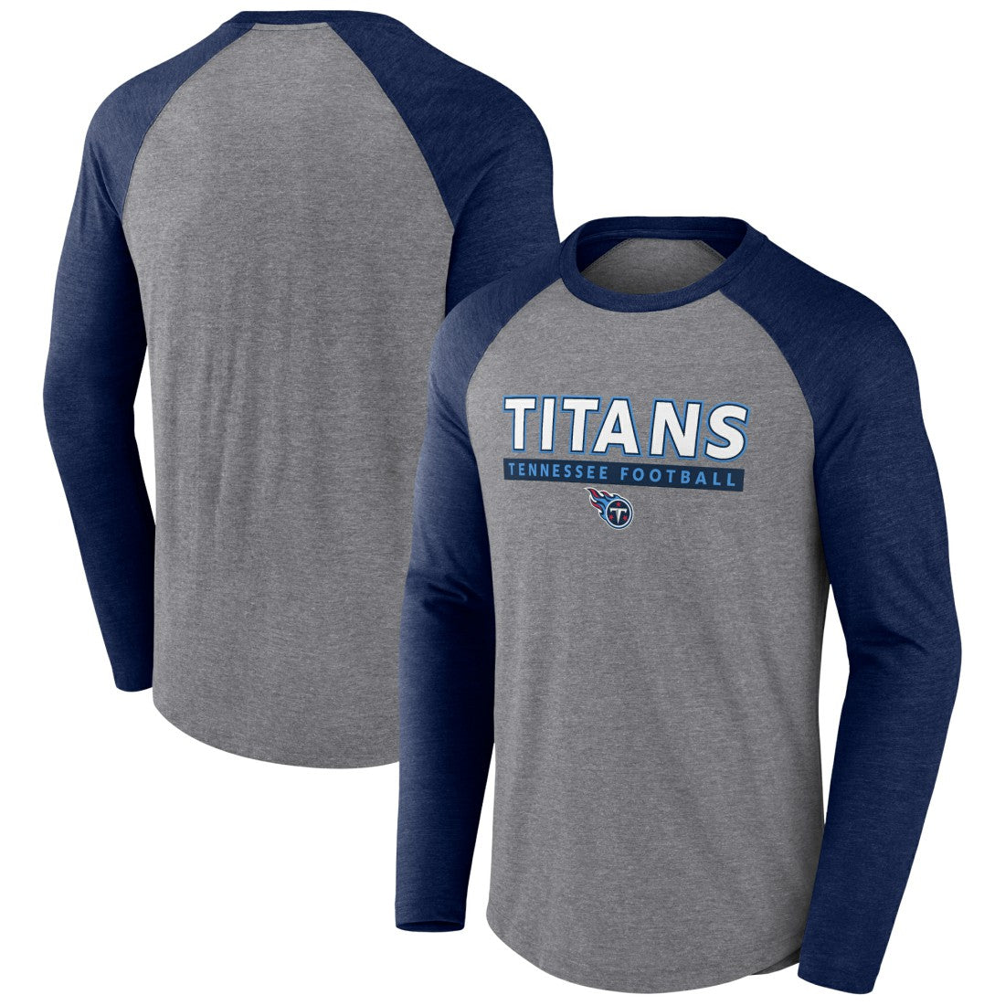 Tri-Blend Raglan Long Sleeve T-Shirt - Tennessee Titans
