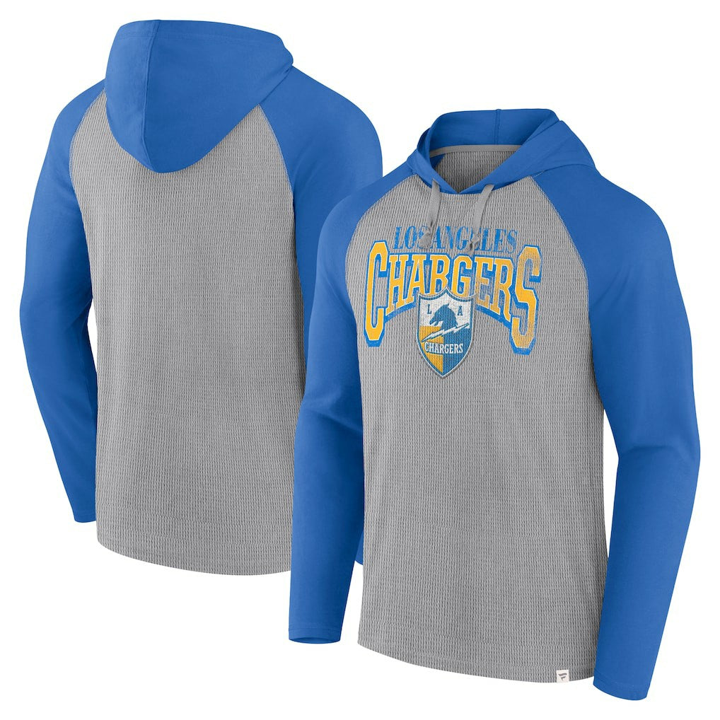 Under Center Long Sleeve Hoodie T-Shirt - Los Angeles Chargers