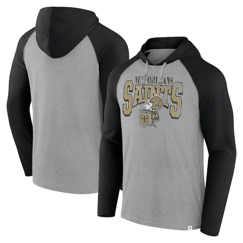 Under Center Long Sleeve Hoodie T-Shirt - New Orleans Saints