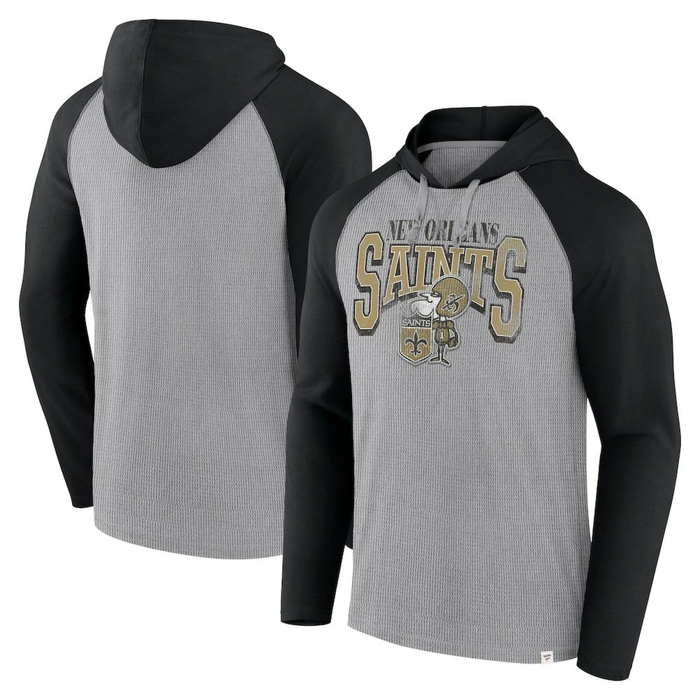 Under Center Long Sleeve Hoodie T-Shirt - New Orleans Saints