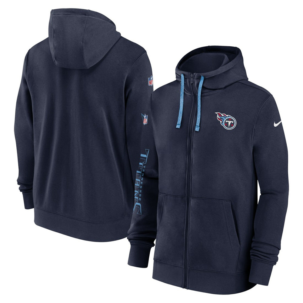 2024 Sideline Club Full-Zip Hoodie - Tennessee Titans