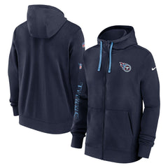 2024 Sideline Club Full-Zip Hoodie - Tennessee Titans