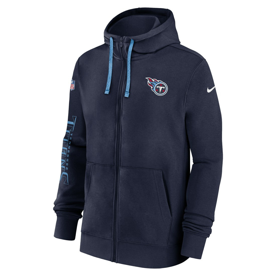 2024 Sideline Club Full-Zip Hoodie - Tennessee Titans