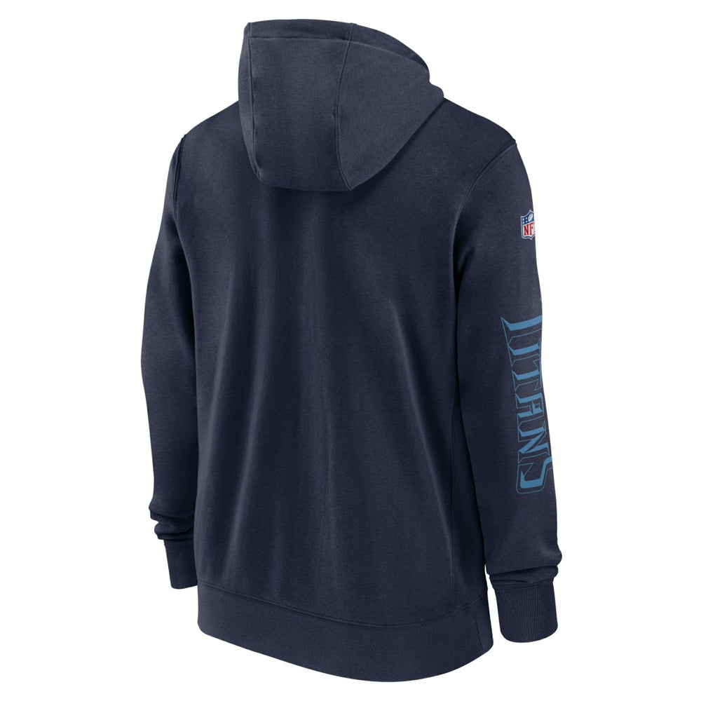 2024 Sideline Club Full-Zip Hoodie - Tennessee Titans