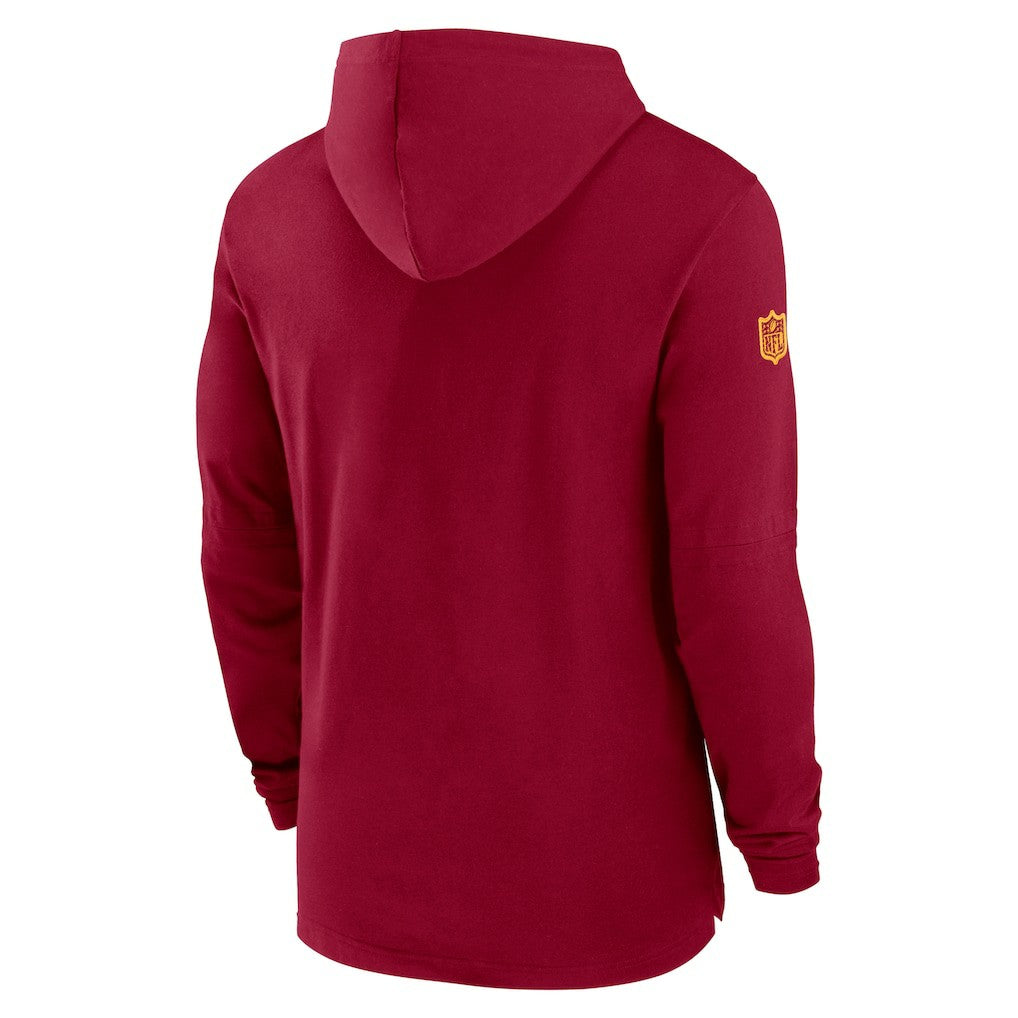 2024/25 Sideline Performance Long Sleeve Hoodie T-Shirt - Washington Commanders