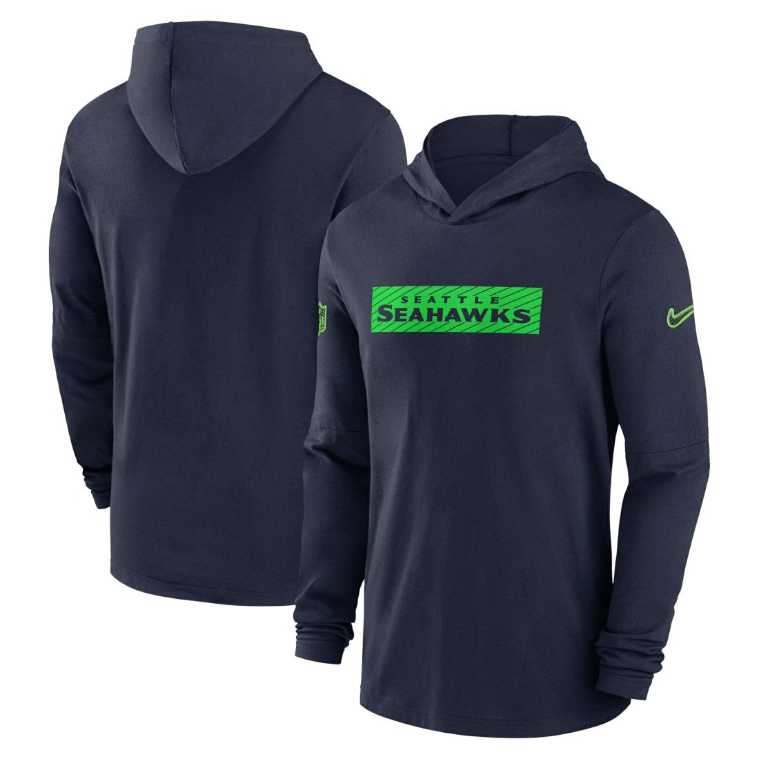 2024/25 Sideline Performance Long Sleeve Hoodie T-Shirt - Seattle Seahawks