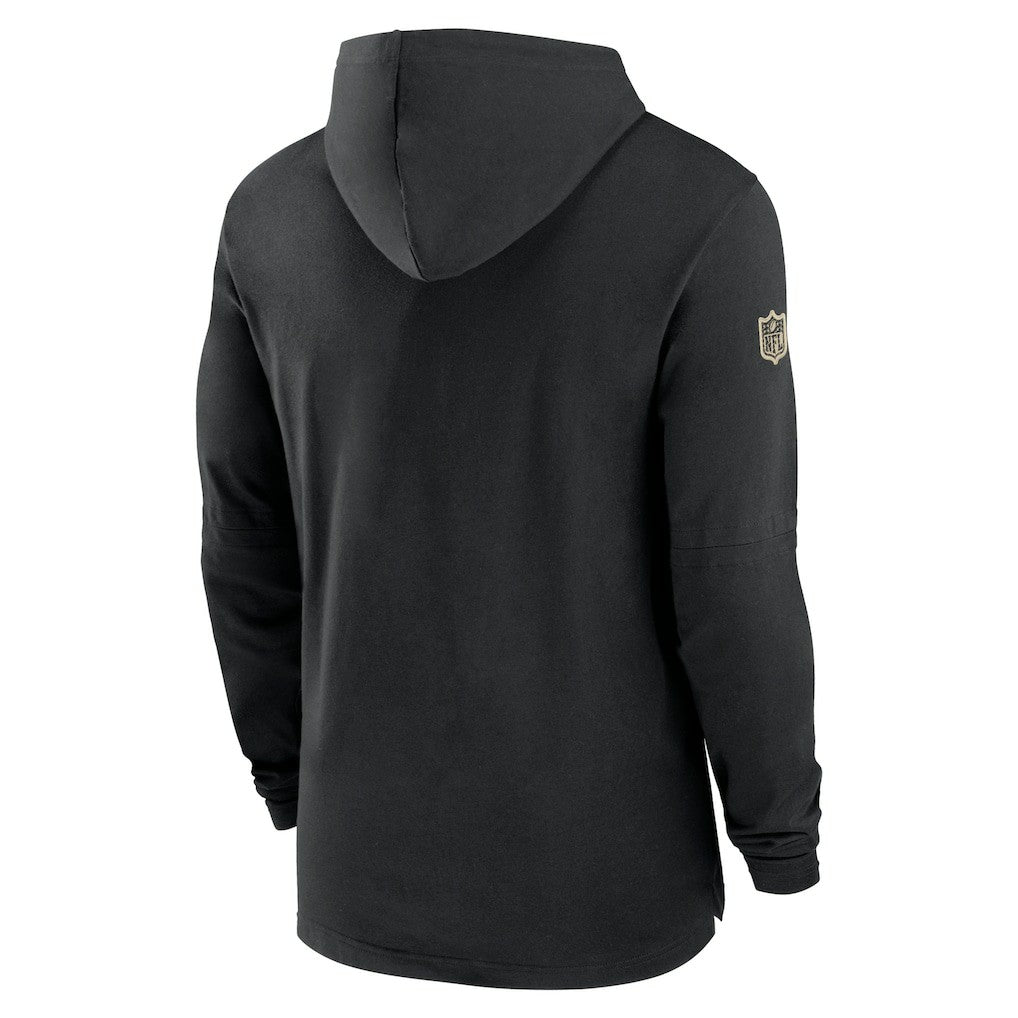 2024/25 Sideline Performance Long Sleeve Hoodie T-Shirt - New Orleans Saints