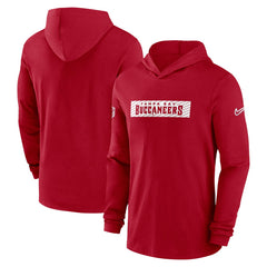 2024/25 Sideline Performance Long Sleeve Hoodie T-Shirt - Tampa Bay Buccaneers