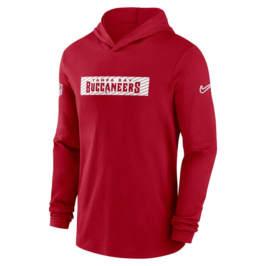 2024/25 Sideline Performance Long Sleeve Hoodie T-Shirt - Tampa Bay Buccaneers