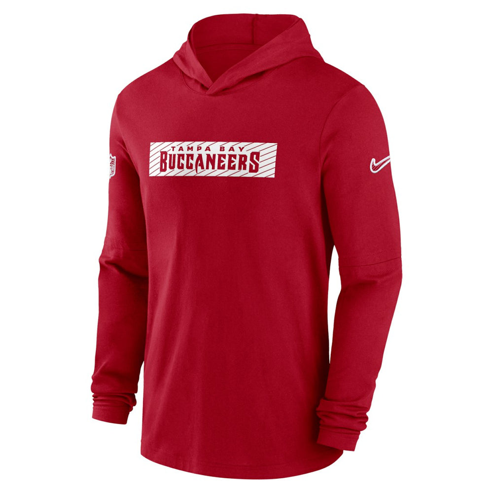 2024/25 Sideline Performance Long Sleeve Hoodie T-Shirt - Tampa Bay Buccaneers