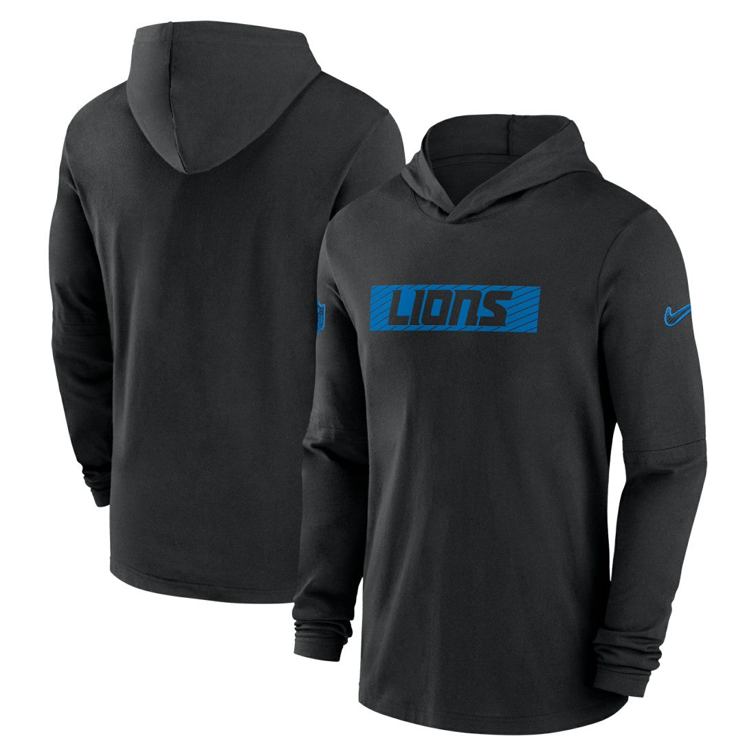 2024/25 Sideline Performance Long Sleeve Hoodie T-Shirt - Detroit Lions