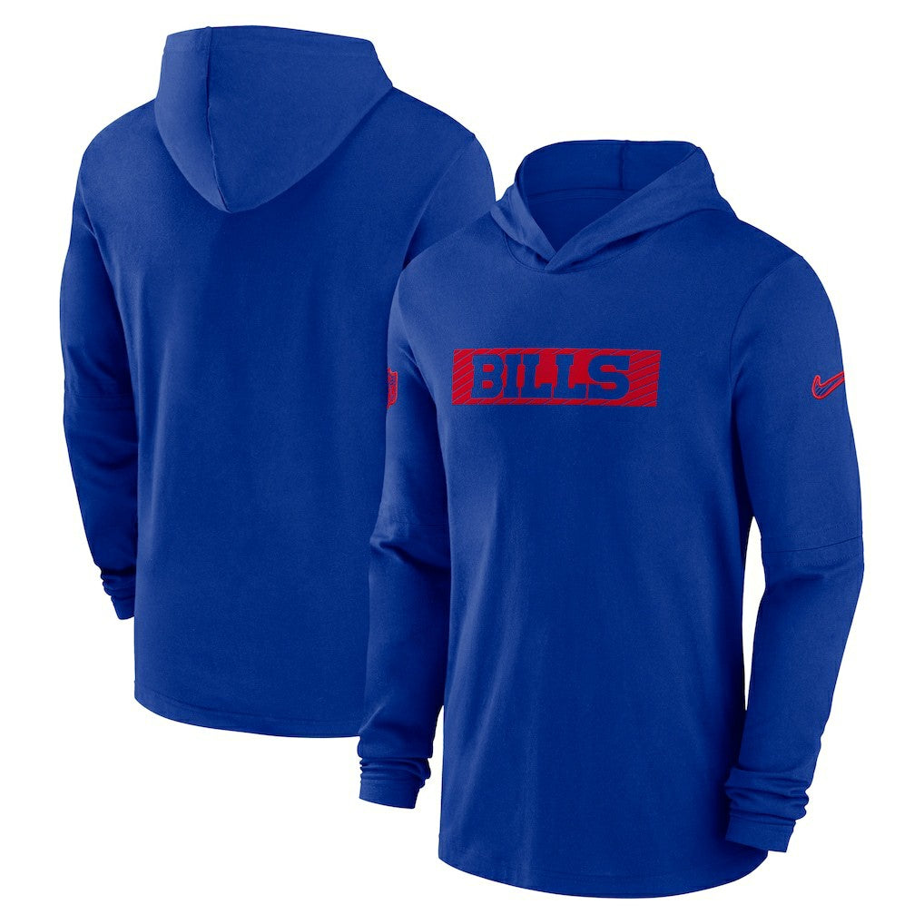 2024/25 Sideline Performance Long Sleeve Hoodie T-Shirt - Buffalo Bills