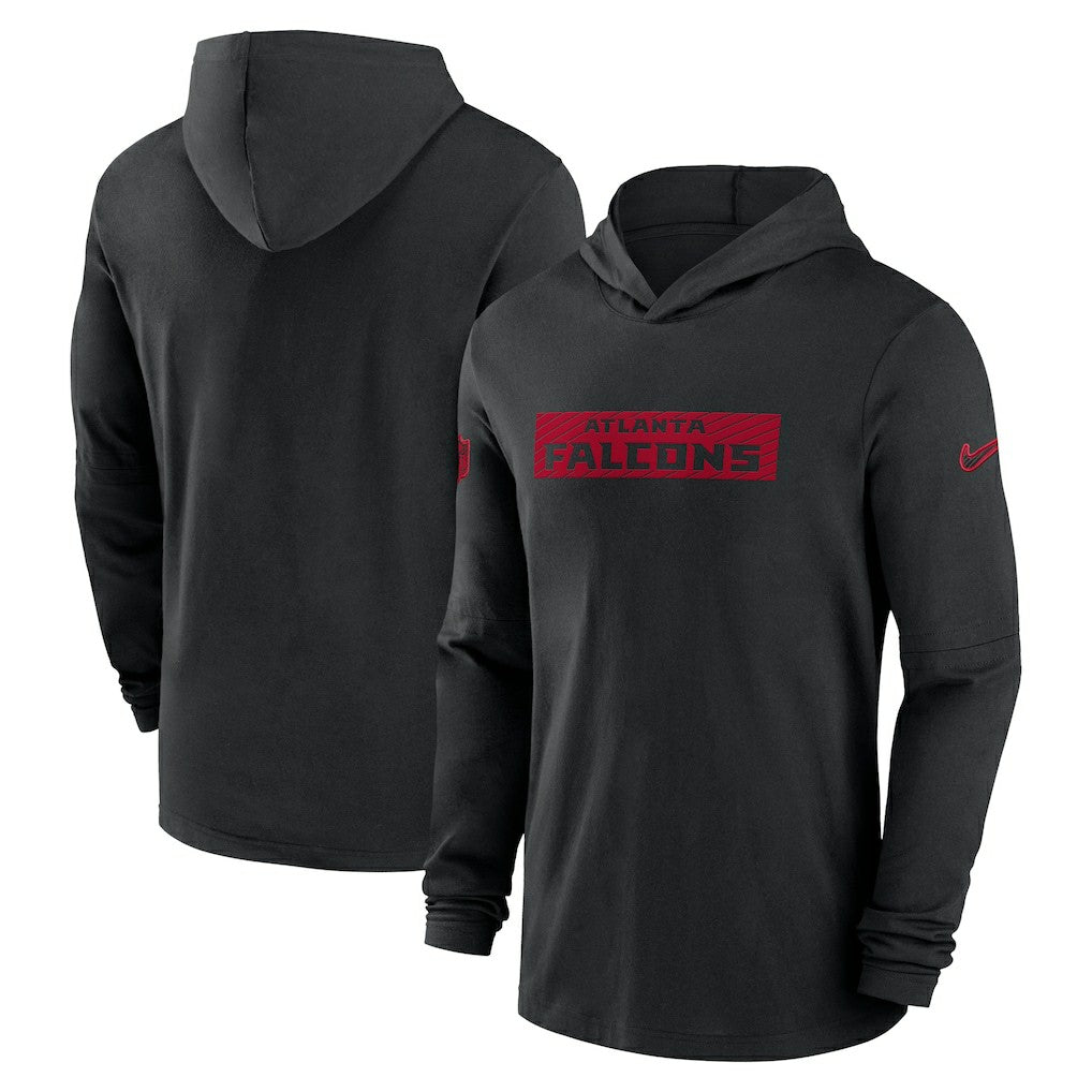 2024/25 Sideline Performance Long Sleeve Hoodie T-Shirt - Atlanta Falcons