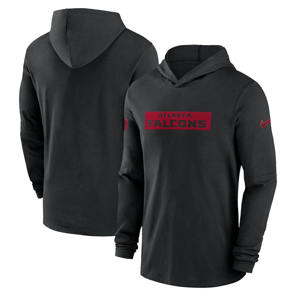 2024/25 Sideline Performance Long Sleeve Hoodie T-Shirt - Atlanta Falcons