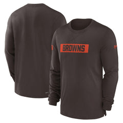 Sideline Player Performance Long Sleeve T-Shirt - Cleveland Browns