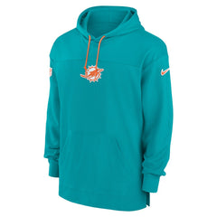 Sideline Jersey Performance Pullover Hoodie - Miami Dolphins