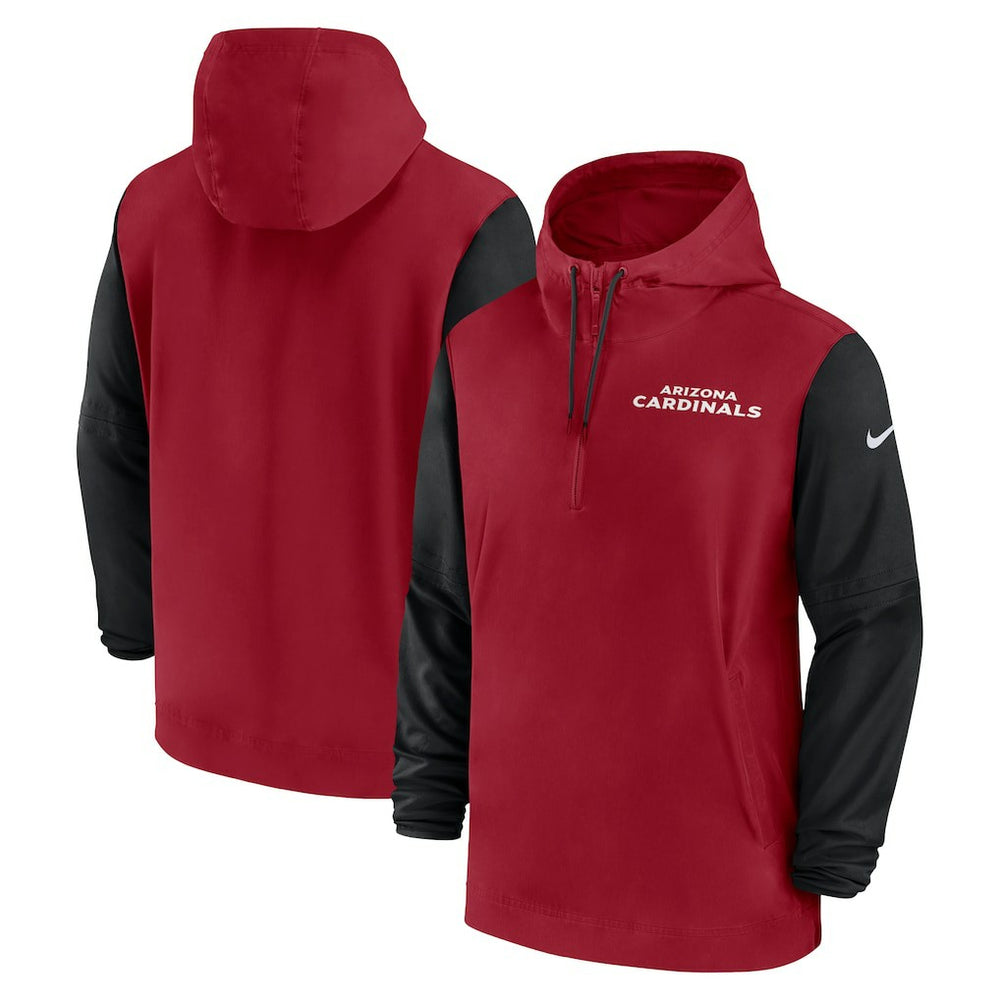 2024/25 Sideline Pre-Game Player 1/2-Zip Hoodie Jacket - Arizona Cardinals