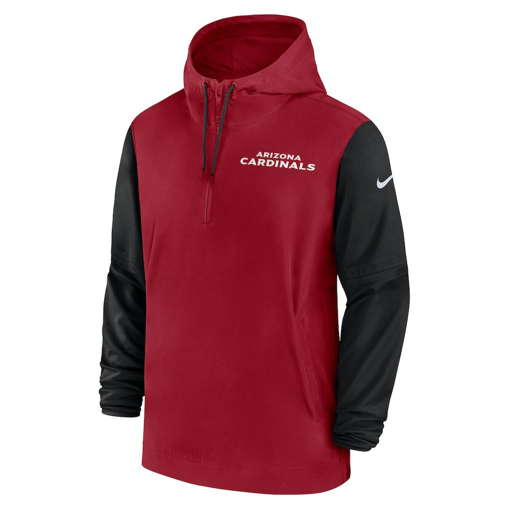 2024/25 Sideline Pre-Game Player 1/2-Zip Hoodie Jacket - Arizona Cardinals
