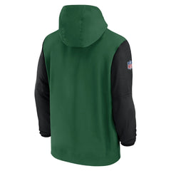 2024/25 Sideline Pre-Game Player 1/2-Zip Hoodie Jacket - New York Jets