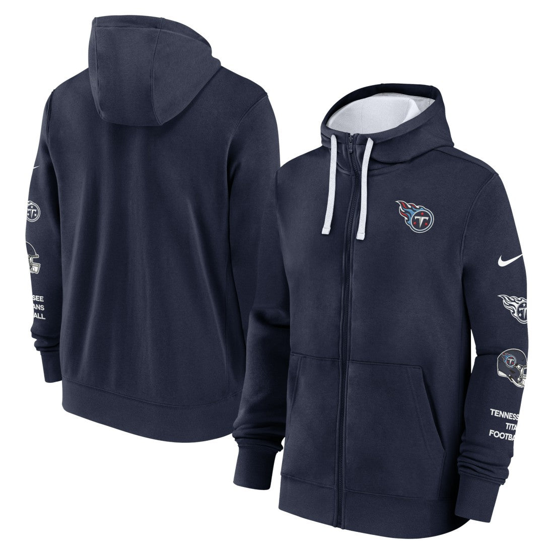 Primetime Club Full-Zip Hoodie - Tennessee Titans